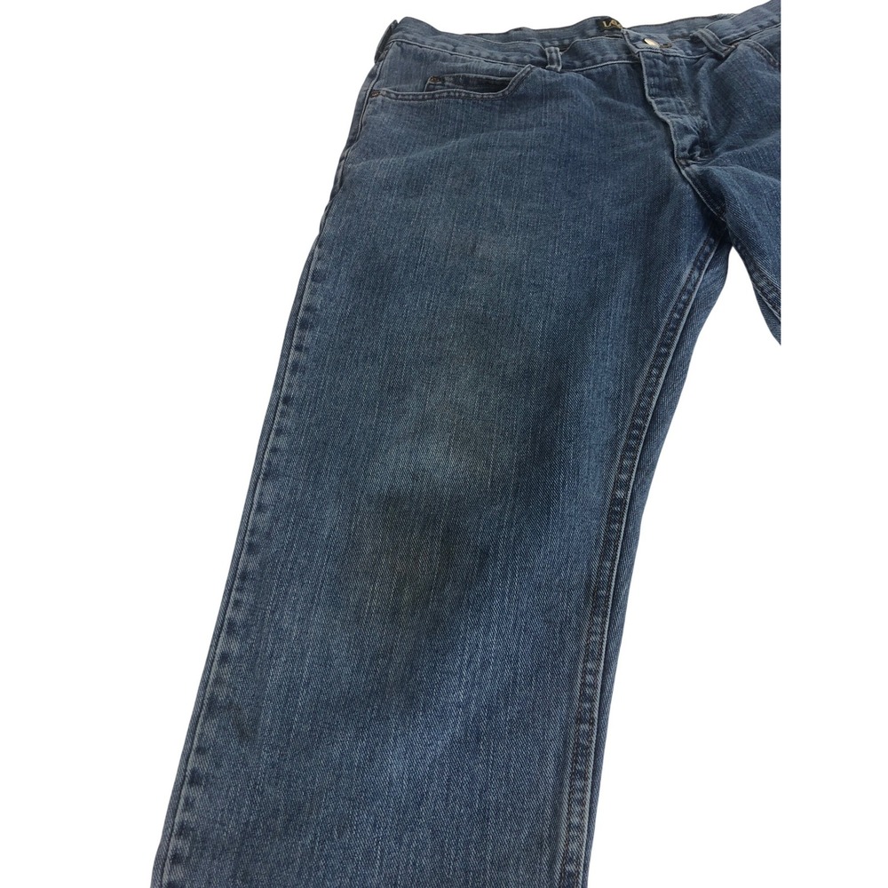 Lee Regular Fit Men's Blue Denim Jeans Size 38x30 Bootcut‎ Casual Workwear - Picture 9 of 10
